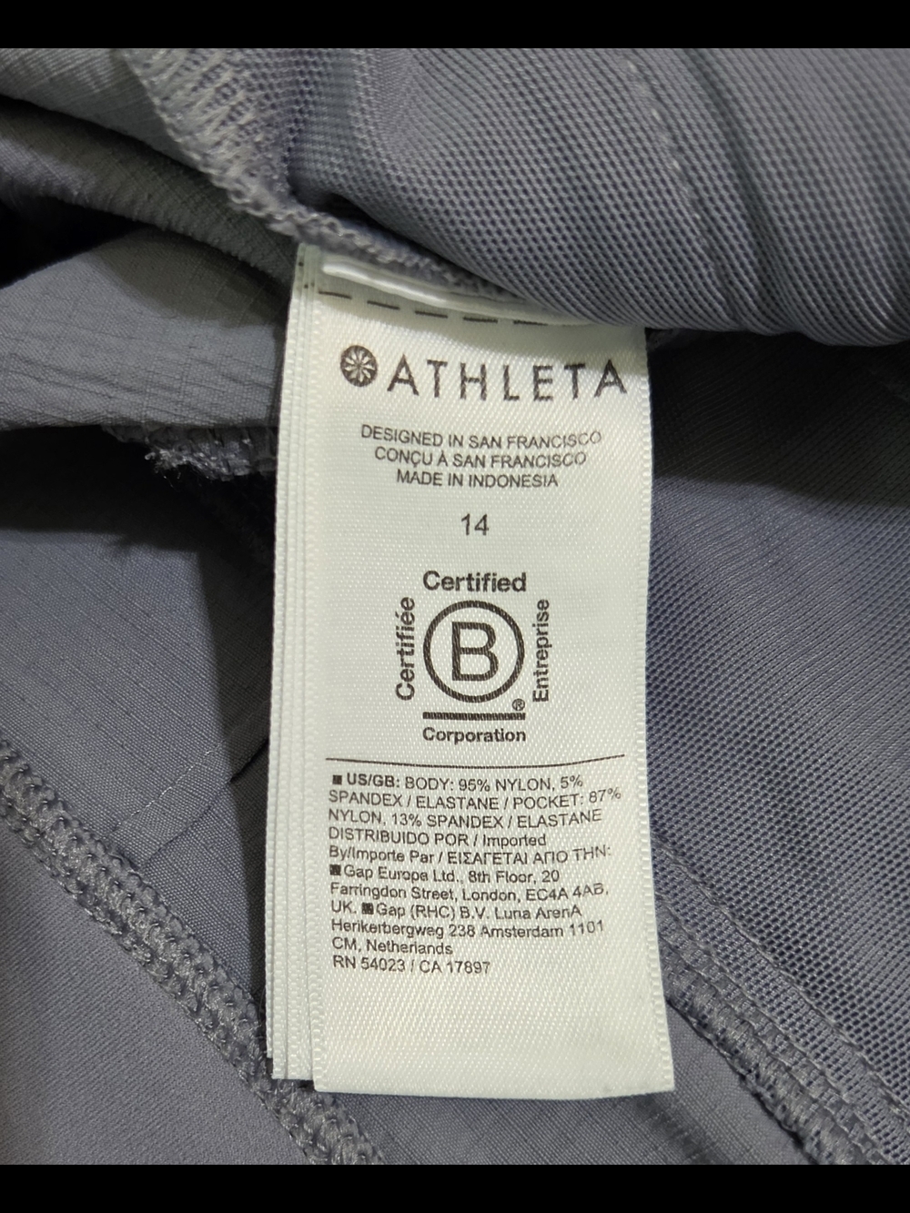 Athleta Slate Gray Women's Utility Joggers Size 14 - Picture 9 of 14